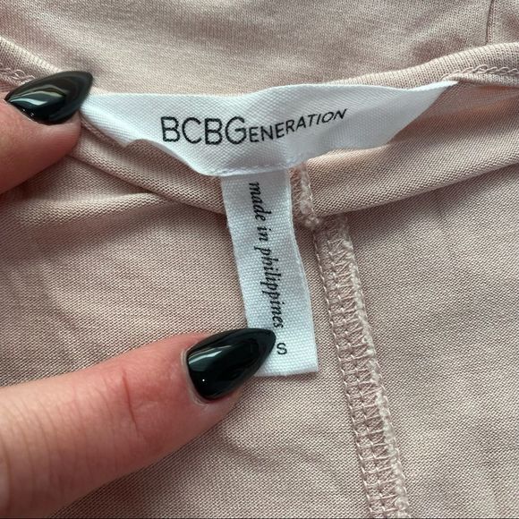 BCBGENERATION Pink Lace Hem Tank Top Blouse - Picture 6 of 11